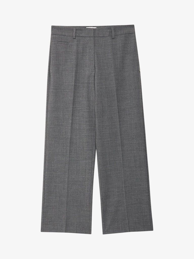 OTTOD'AME pantalone dritto con pinces donna grigio