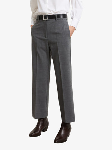OTTOD'AME pantalone dritto con pinces donna grigio
