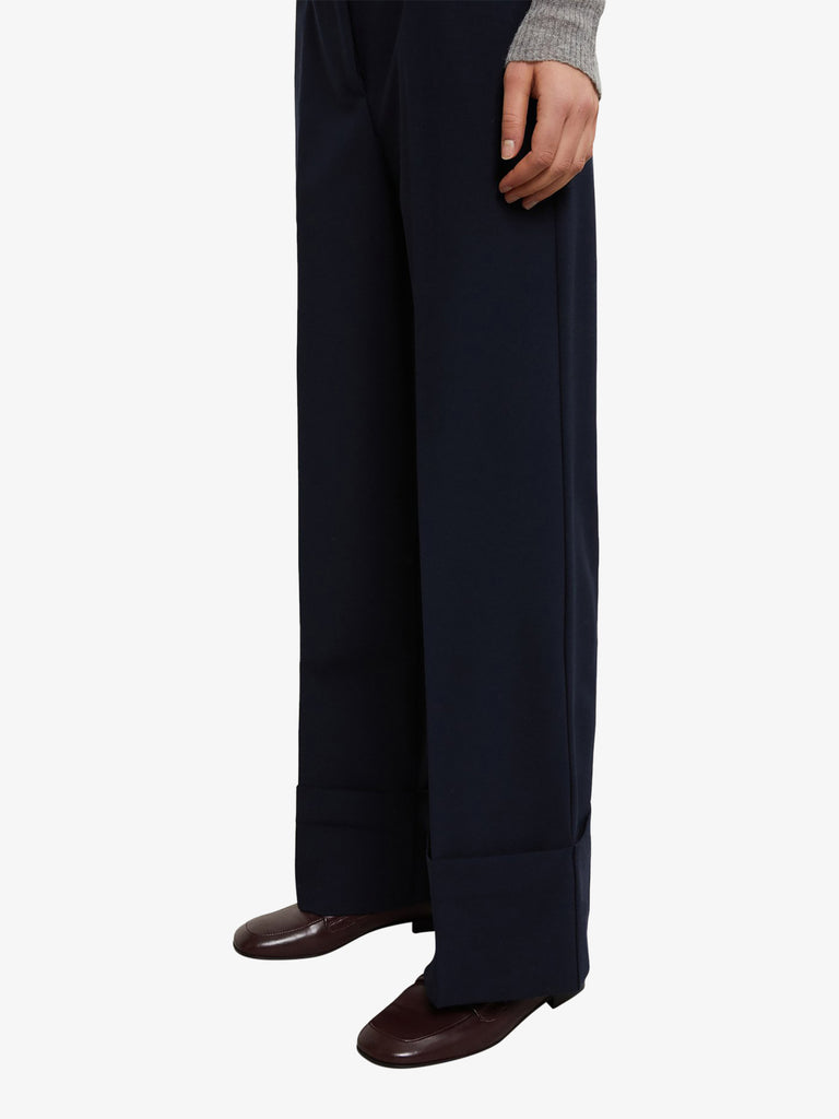 OTTOD'AME pantalone dritto donna blu