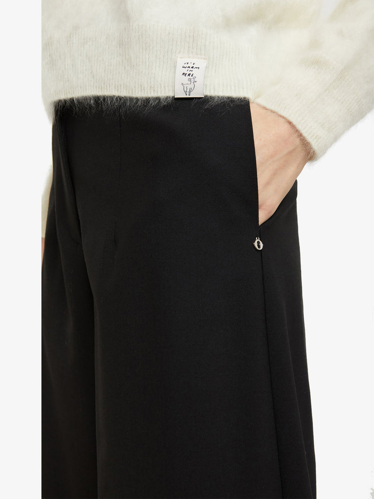 OTTOD'AME pantalone balloon donna nero