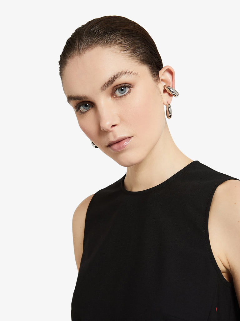 OTTOD'AME top con fibbia gioiello donna nero