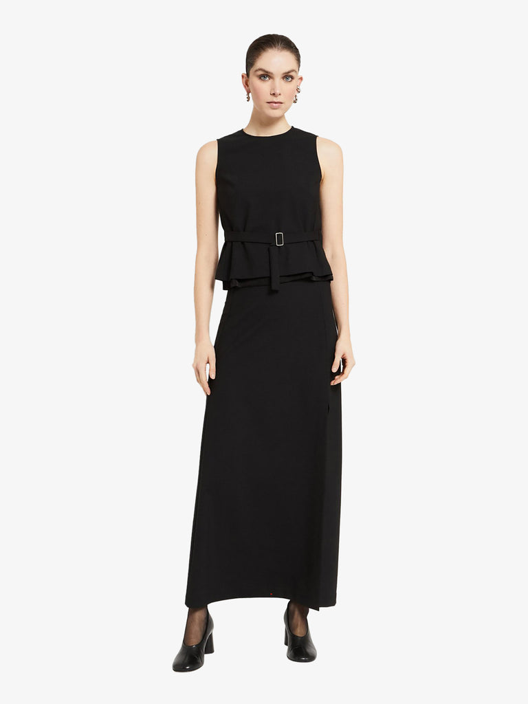 OTTOD'AME top con fibbia gioiello donna nero