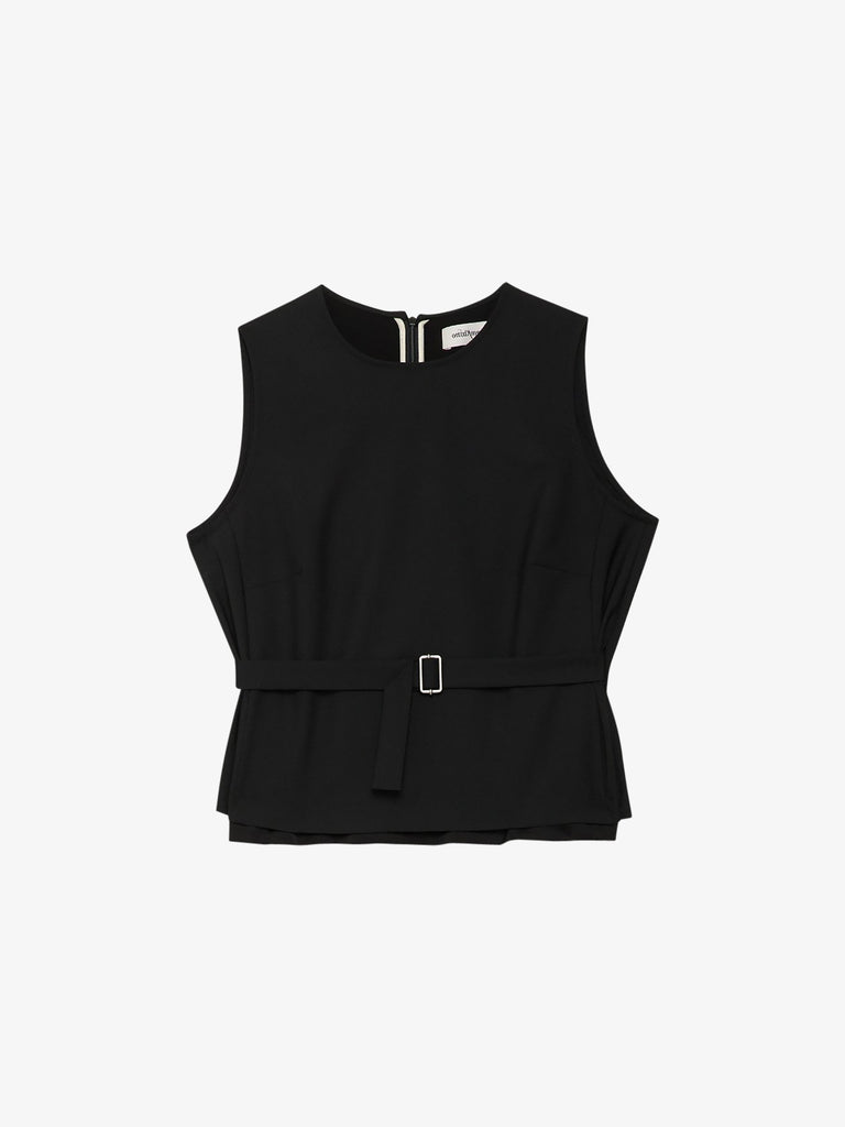 OTTOD'AME top con fibbia gioiello donna nero