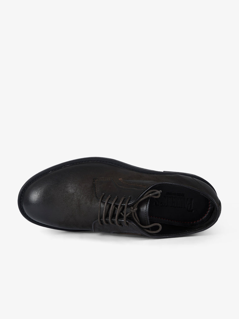 PAWELK'S stringate uomo 22300 band caffè pelle