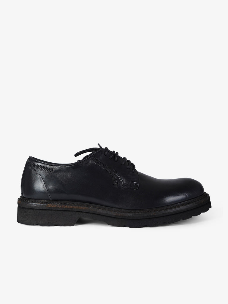 PAWELK'S stringate uomo 22300 crust nero pelle