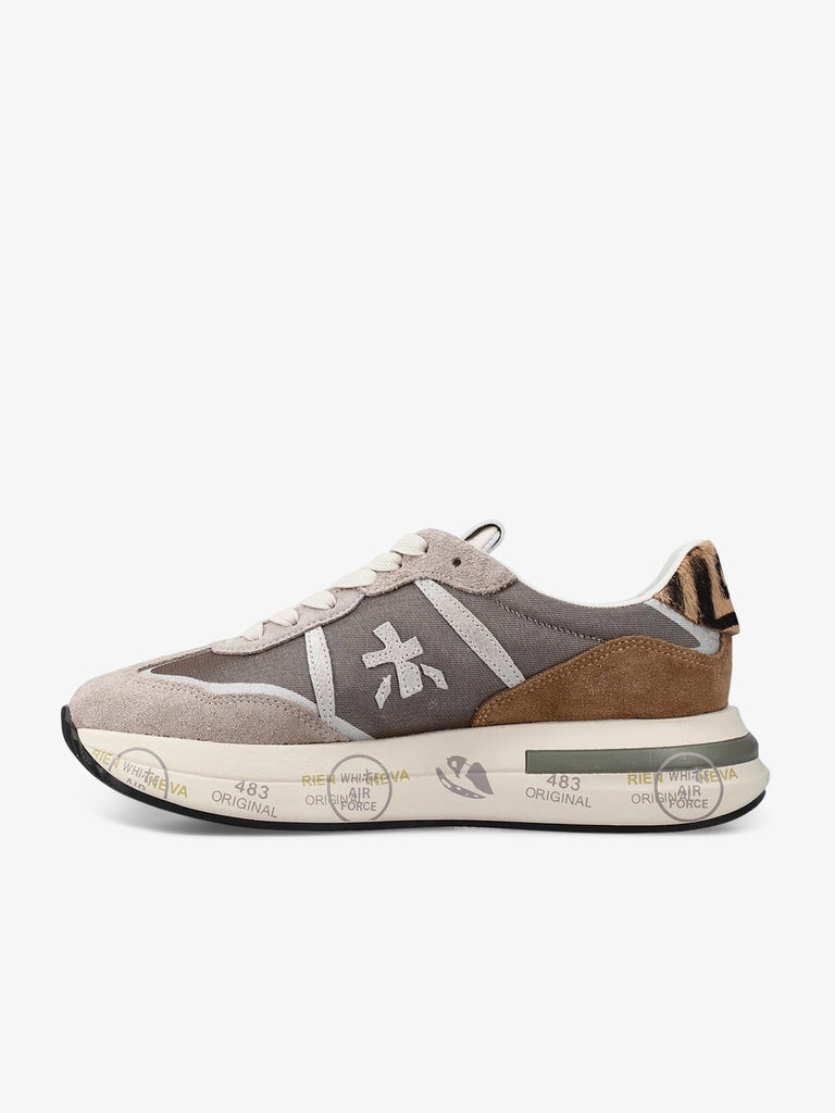 PREMIATA sneakers donna cassie 7675 pelle beige