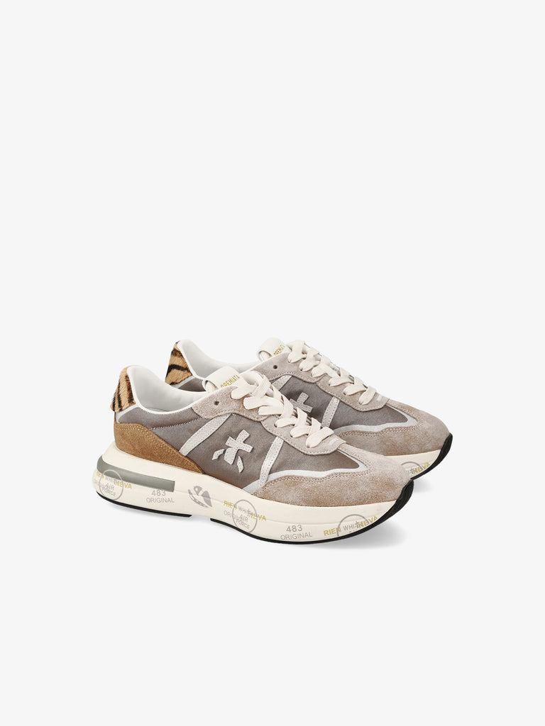 PREMIATA sneakers donna cassie 7675 pelle beige