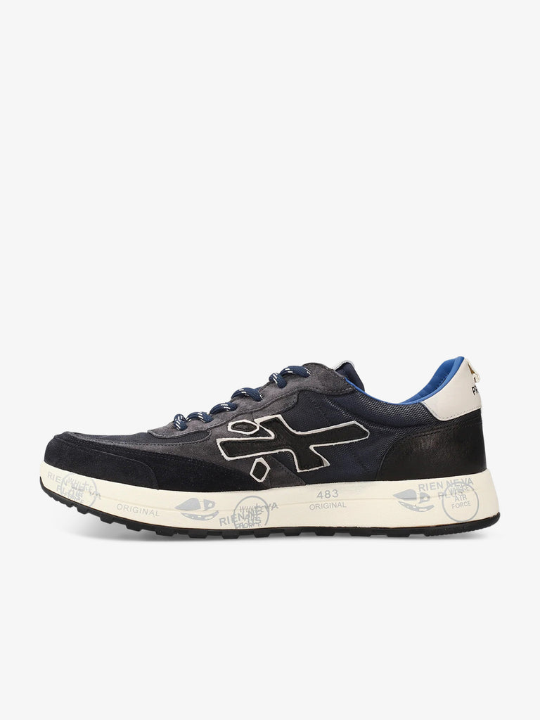 PREMIATA sneakers uomo nous 7726 pelle blu