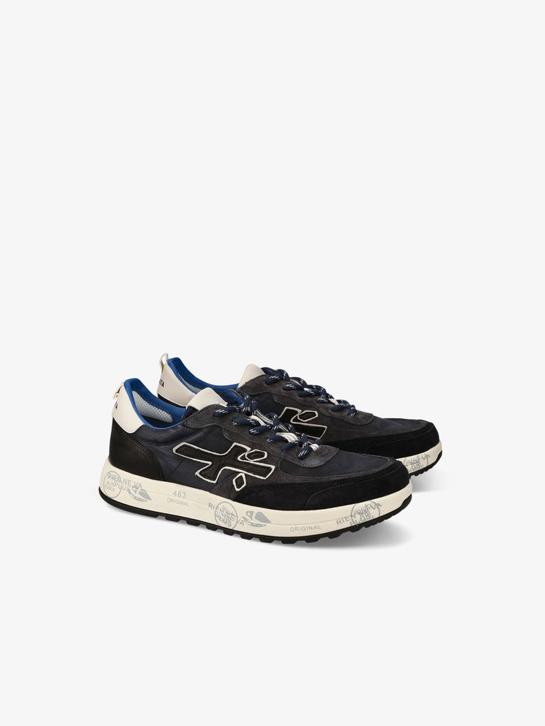 PREMIATA sneakers uomo nous 7726 pelle blu