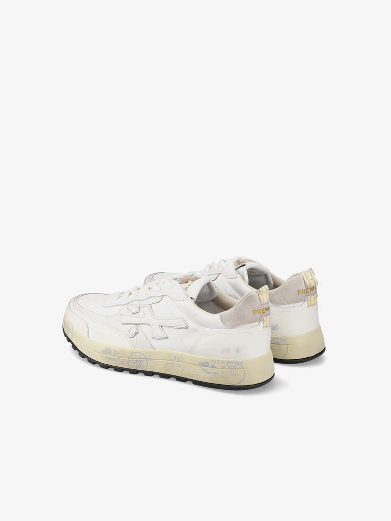 PREMIATA sneakers uomo nous 7738 pelle bianco