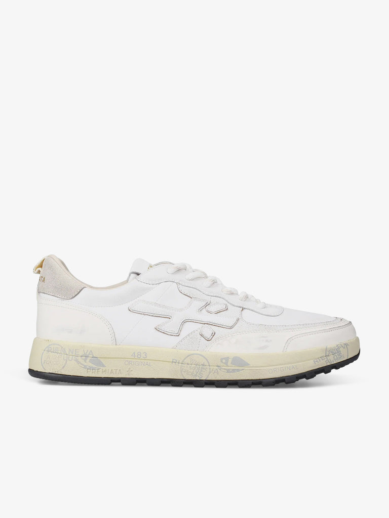 PREMIATA sneakers uomo nous 7738 pelle bianco