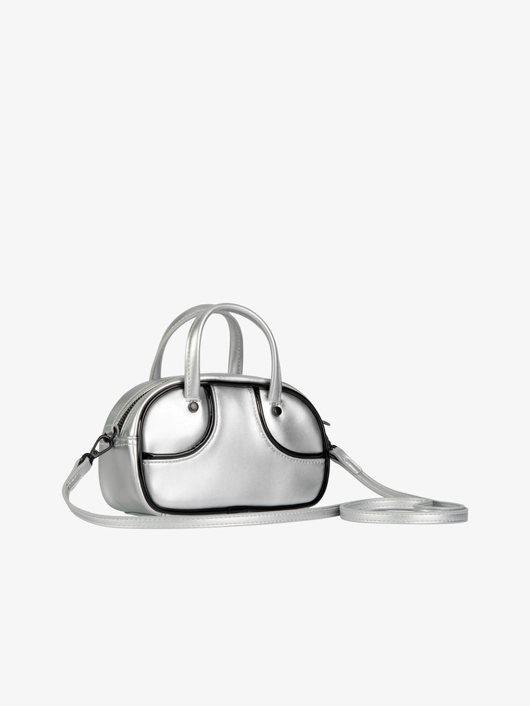 PUMA borsa a tracolla donna puma 1976 metallic micro grip bag grigio
