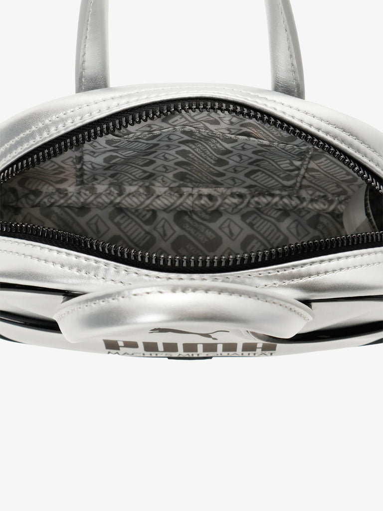 PUMA borsa a tracolla donna puma 1976 metallic micro grip bag grigio