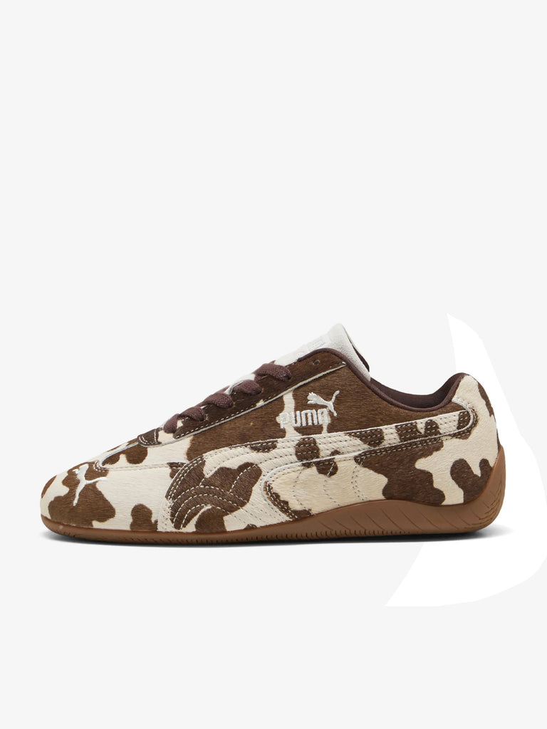 PUMA sneakers donna speedcat cow print pelle marrone