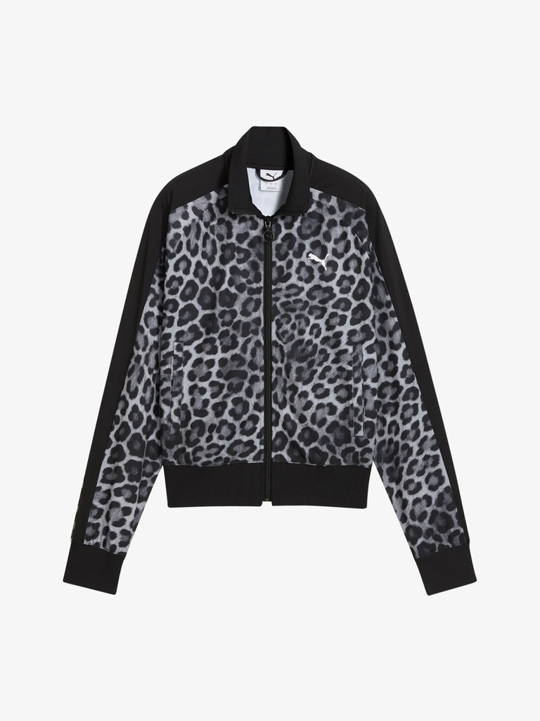 PUMA giubbotto t7 leo luxe aop donna nero