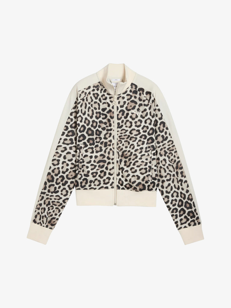 PUMA giubbotto t7 leo luxe aop donna beige