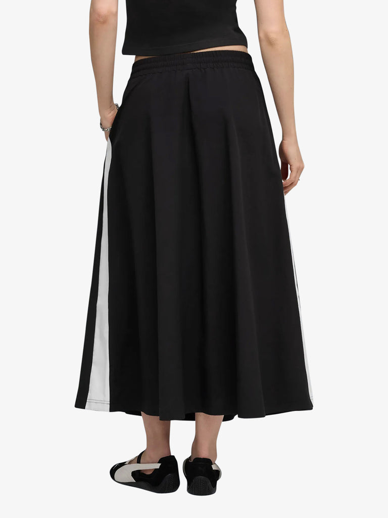 PUMA gonna midi t7 woven midi skirt donna nero
