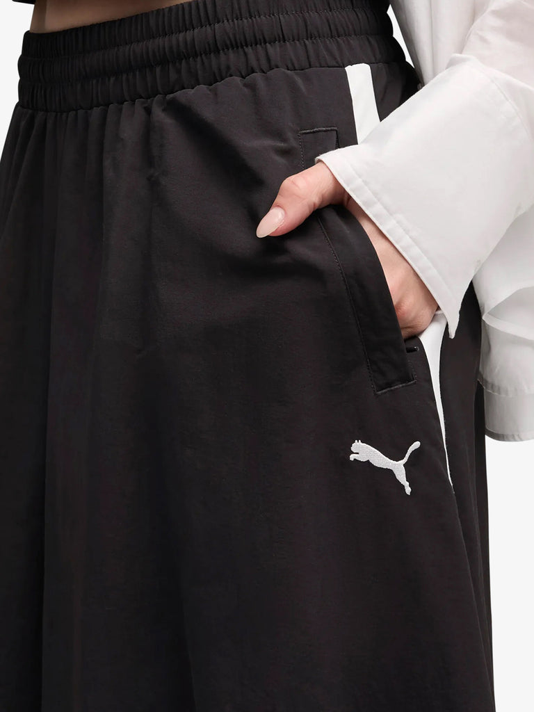 PUMA gonna midi t7 woven midi skirt donna nero