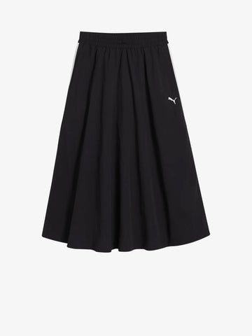 PUMA gonna midi t7 woven midi skirt donna nero