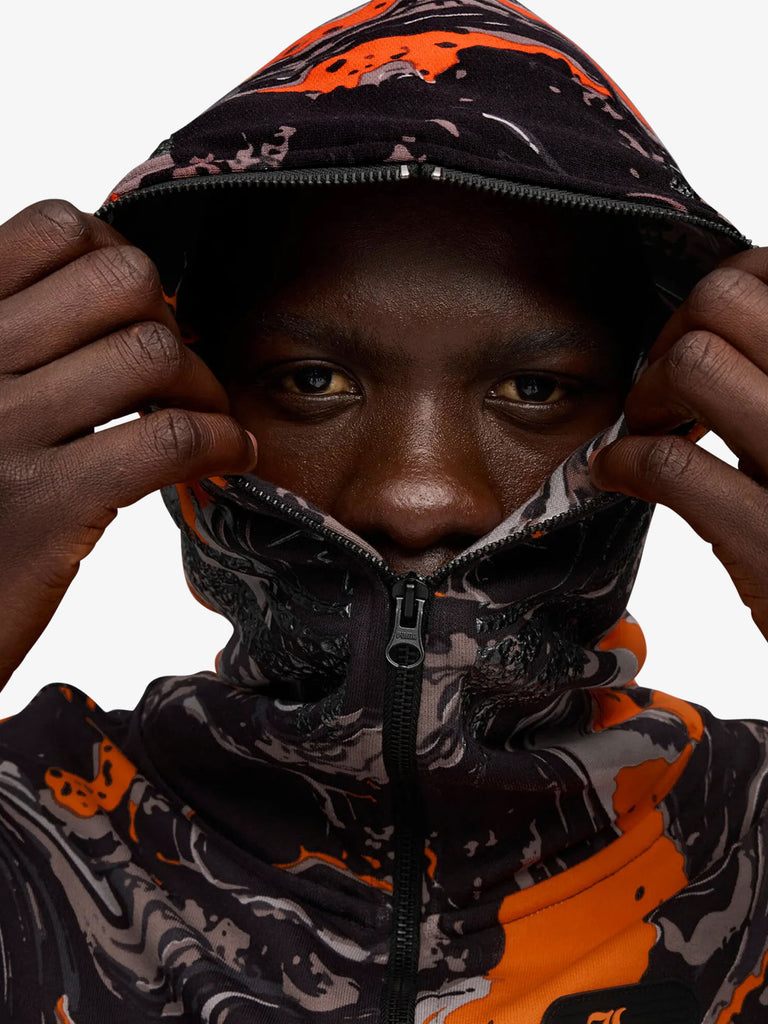 PUMA X LAFRANCÉ felpa con cappuccio lafrance heem era full zip arancione cotone