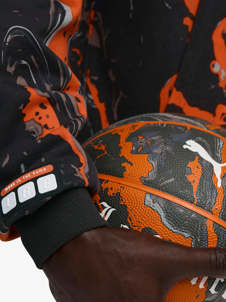 PUMA X LAFRANCÉ felpa con cappuccio lafrance heem era full zip arancione cotone