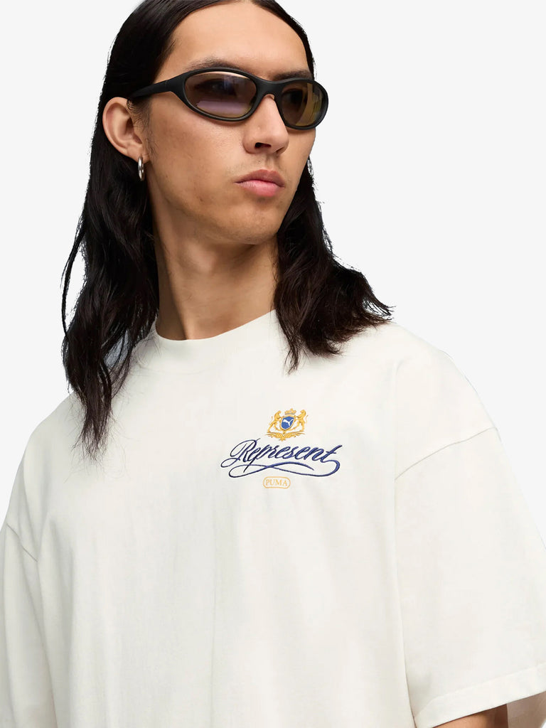 PUMA X REPRESENT t-shirt puma x represent graphic tee panna cotone