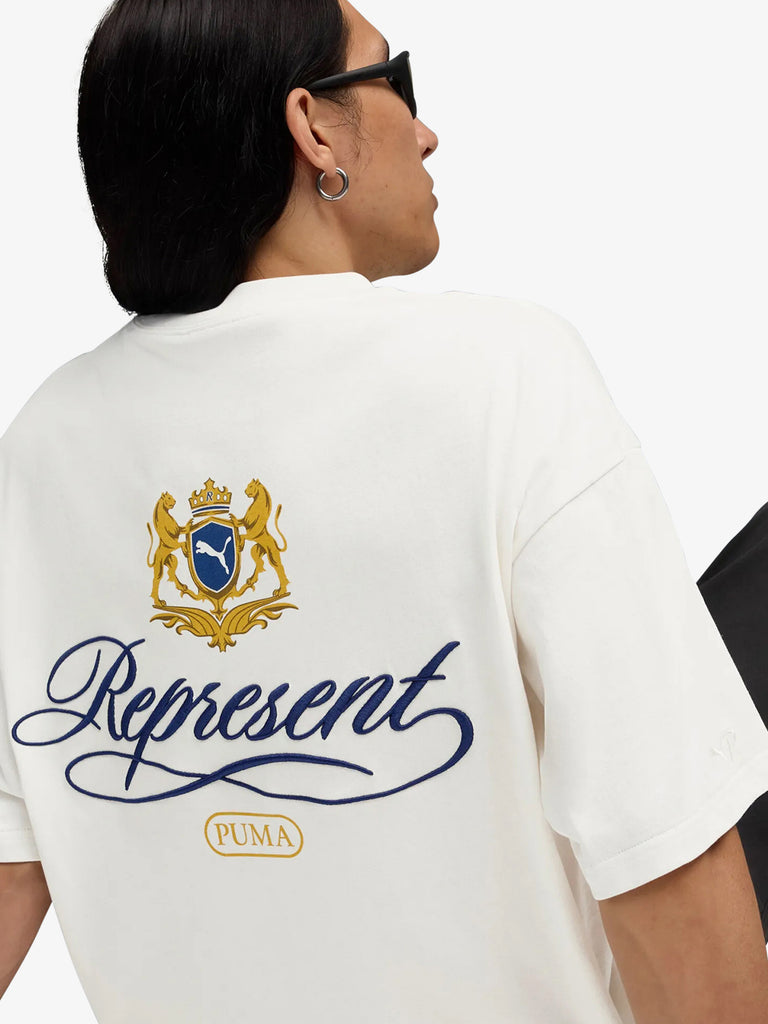 PUMA X REPRESENT t-shirt puma x represent graphic tee panna cotone