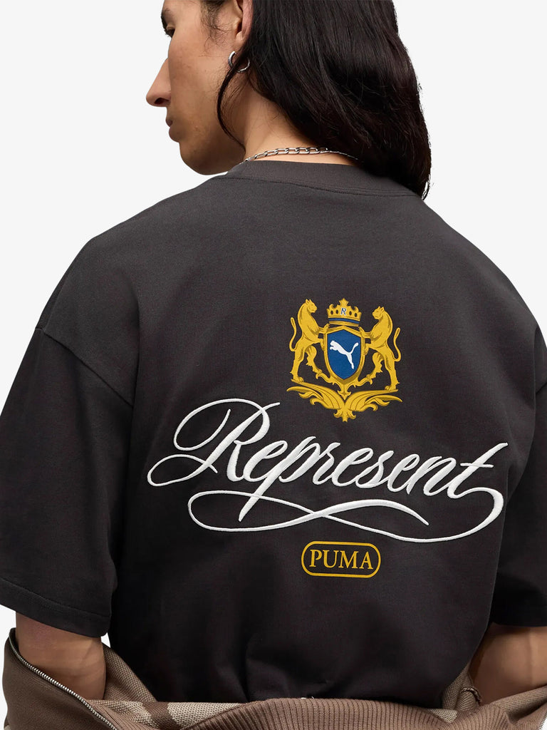 PUMA X REPRESENT t-shirt puma x represent graphic tee grigio cotone