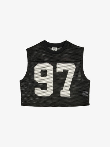 PUMA X ROSÉ top puma x rosé t7 relaxed mesh donna nero