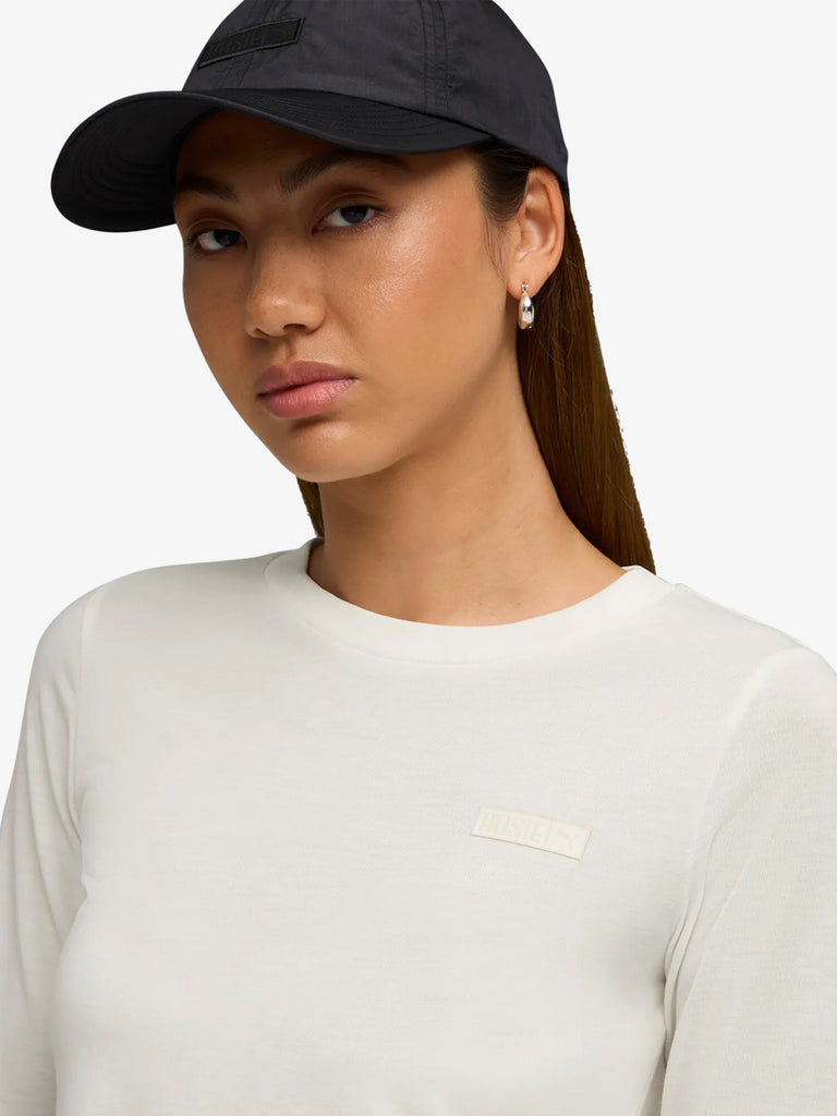 PUMA X ROSÉ maglia a maniche lunghe puma x rosé t7 slim donna bianco