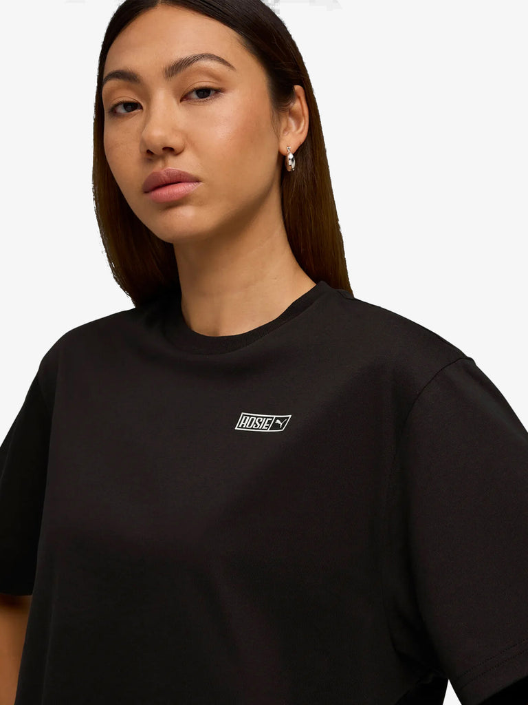 PUMA X ROSÉ t-shirt puma x rosé t7 relaxed donna nero cotone