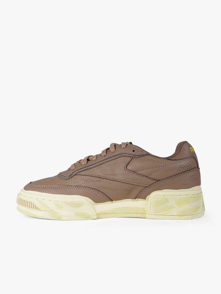 REEBOK sneakers uomo club c ltd 100260259 pelle marrone