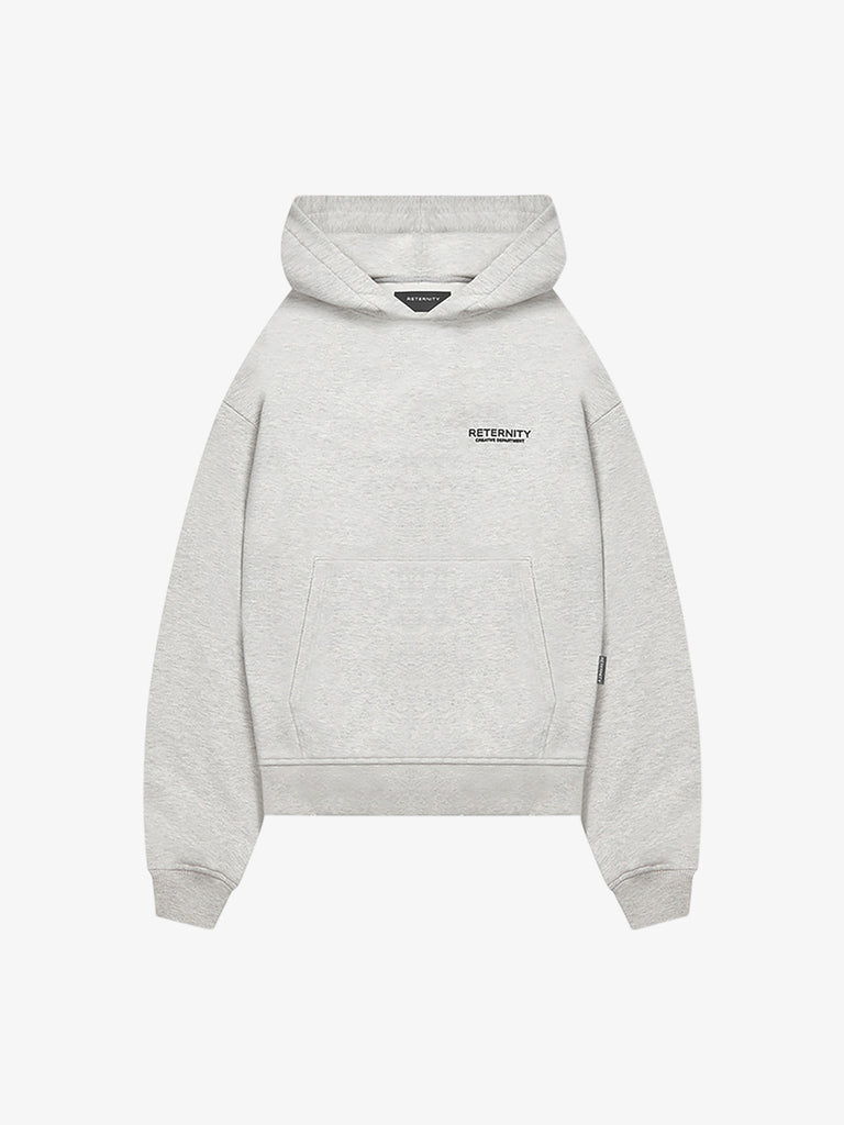 RETERNITY felpa con cappuccio creative dept uomo grigio cotone