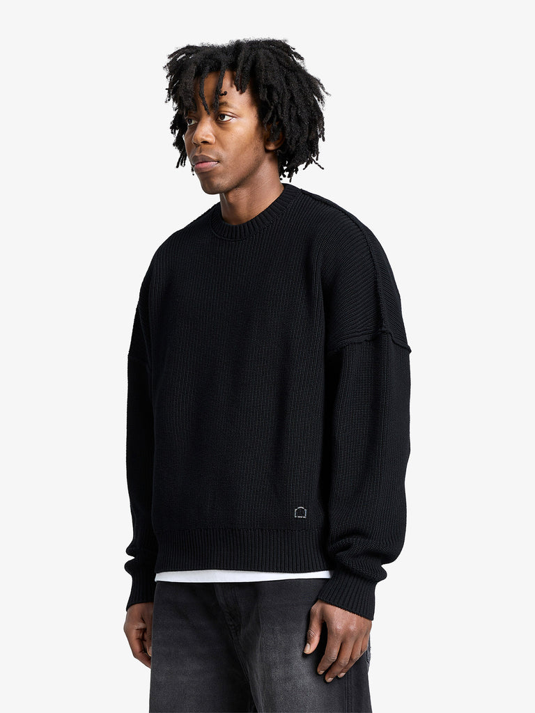 RETERNITY maglieria creative dept uomo nero cotone