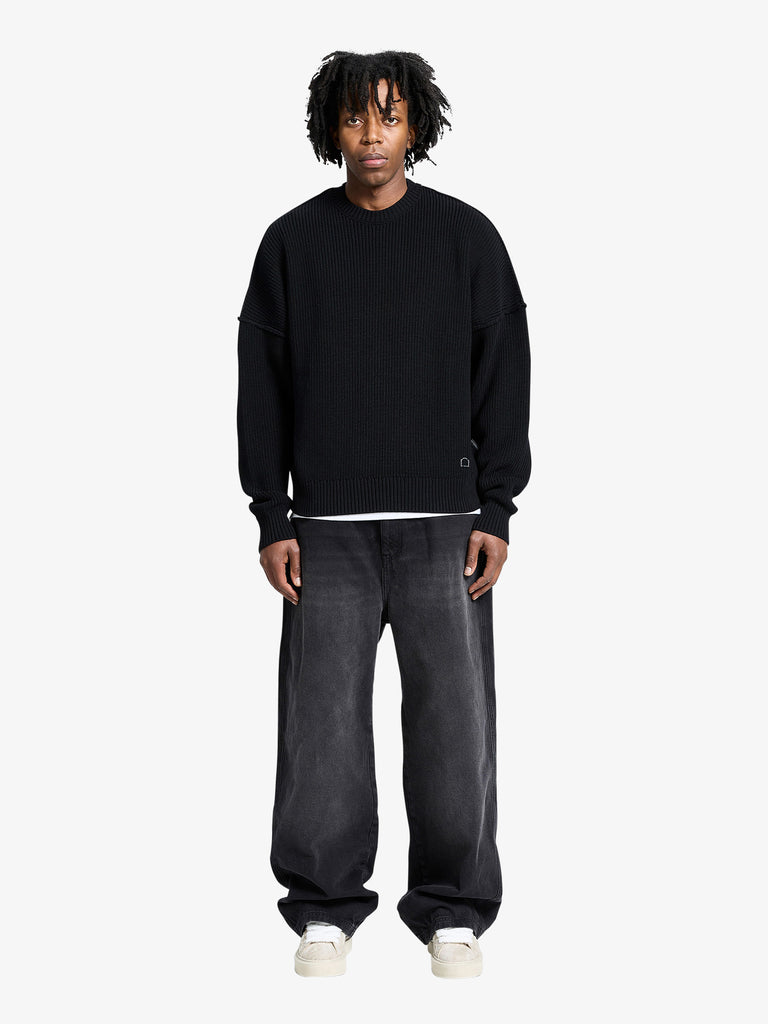 RETERNITY maglieria creative dept uomo nero cotone