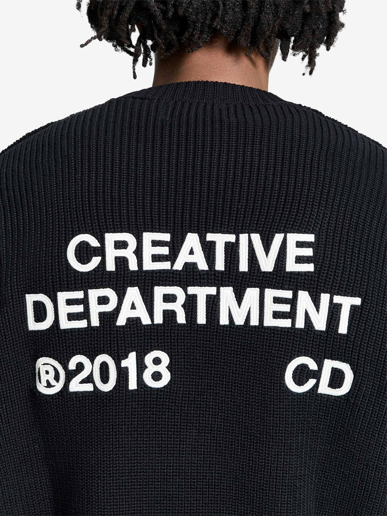 RETERNITY maglieria creative dept uomo nero cotone