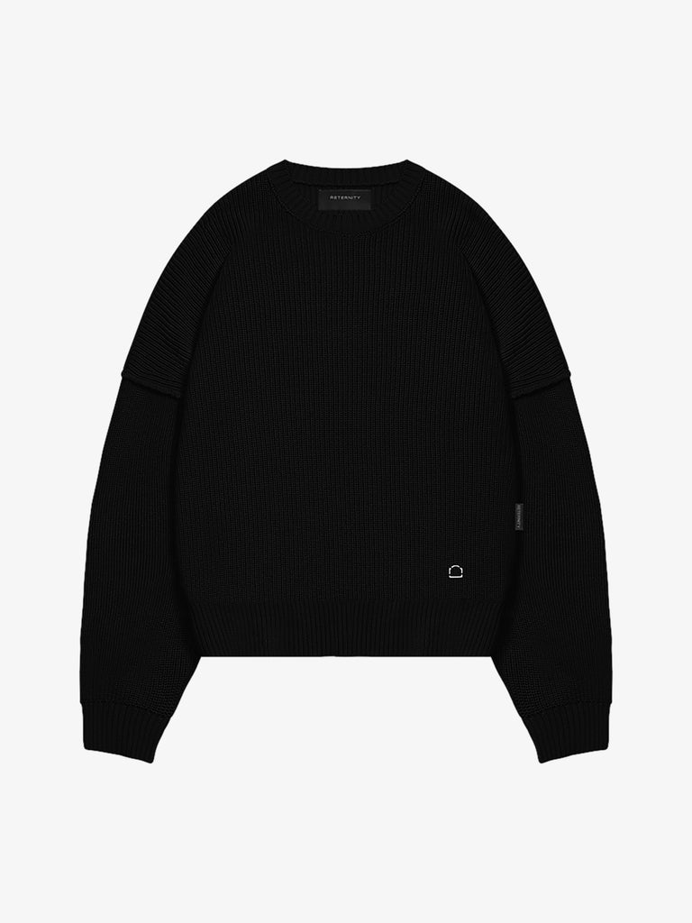 RETERNITY maglieria creative dept uomo nero cotone