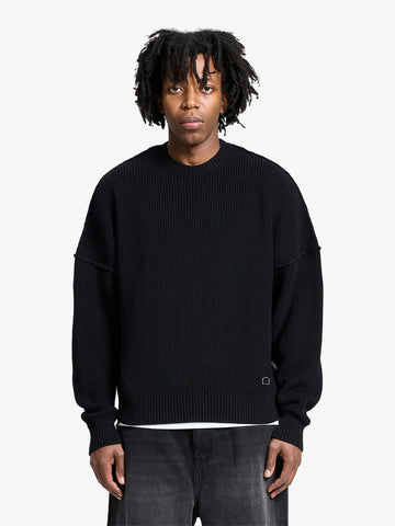 RETERNITY maglieria creative dept uomo nero cotone
