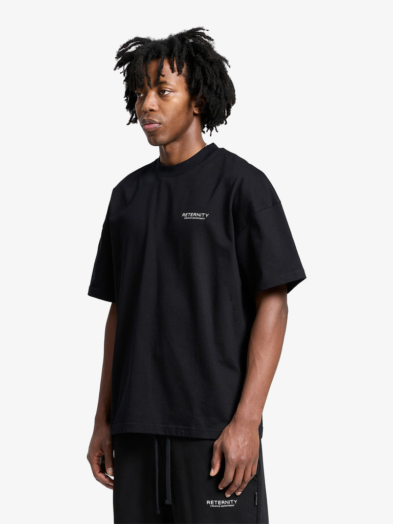 RETERNITY t-shirt creative dept uomo nero cotone