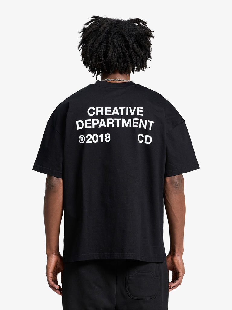 RETERNITY t-shirt creative dept uomo nero cotone