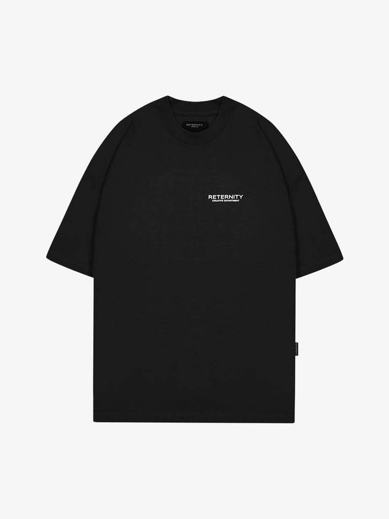 RETERNITY t-shirt creative dept uomo nero cotone