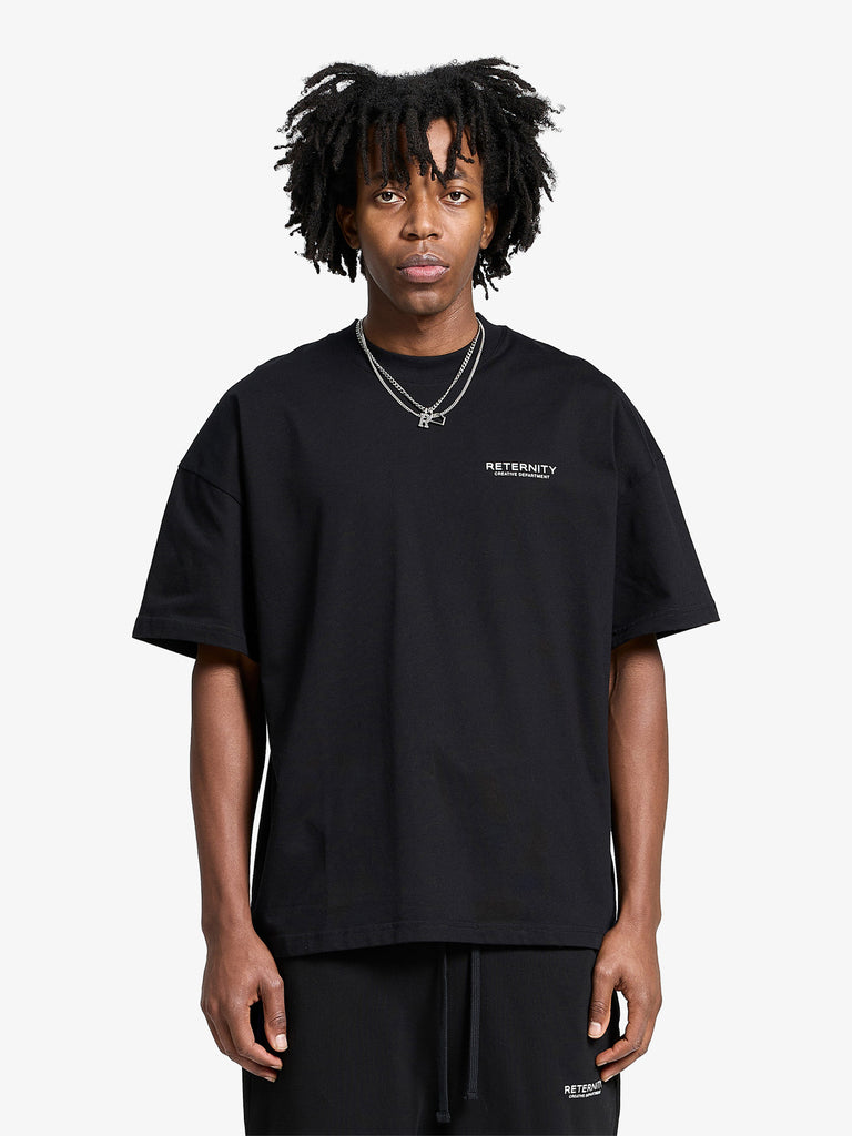RETERNITY t-shirt creative dept uomo nero cotone