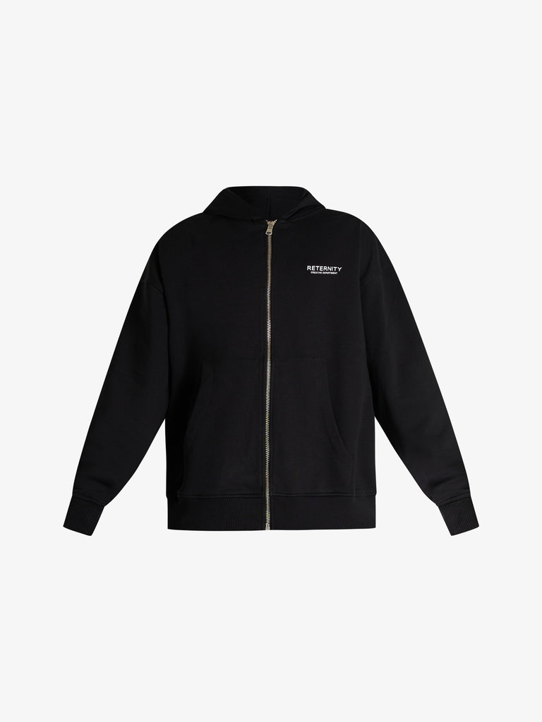 RETERNITY felpa con cappuccio creative dept uomo nero cotone