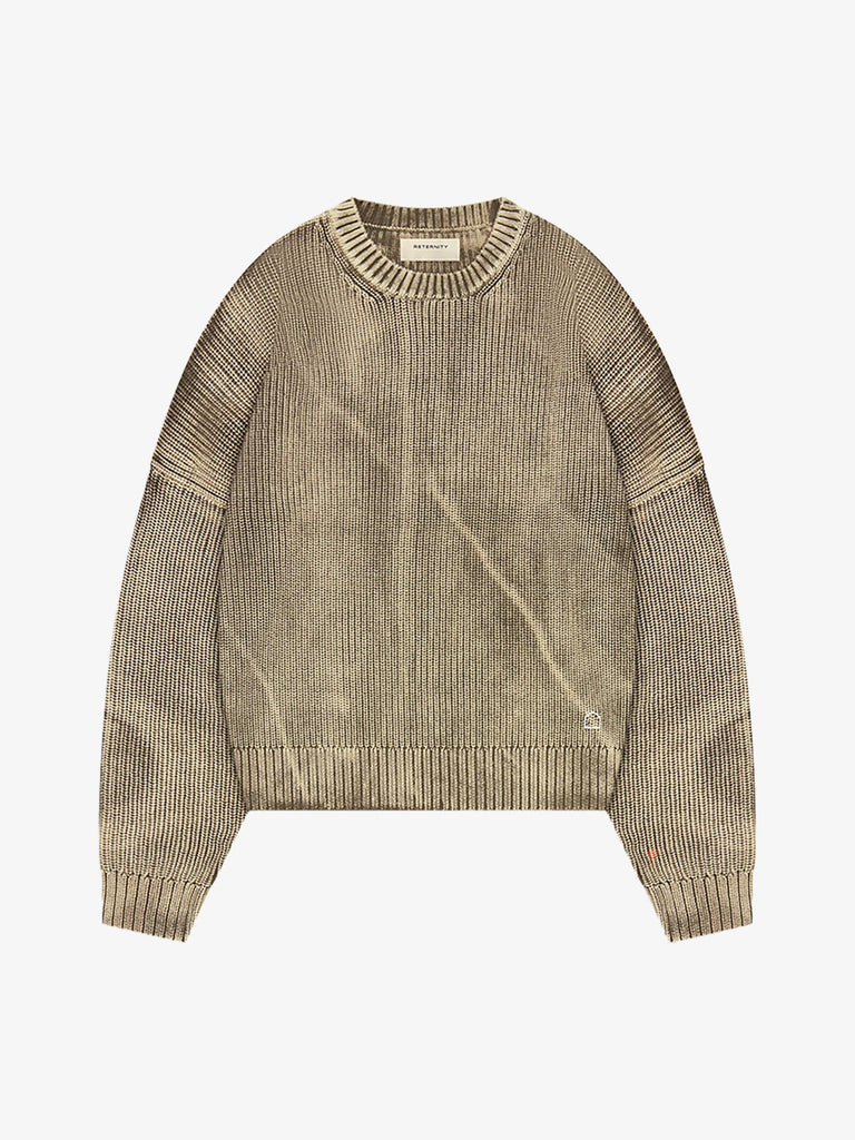 RETERNITY maglieria essential uomo marrone cotone