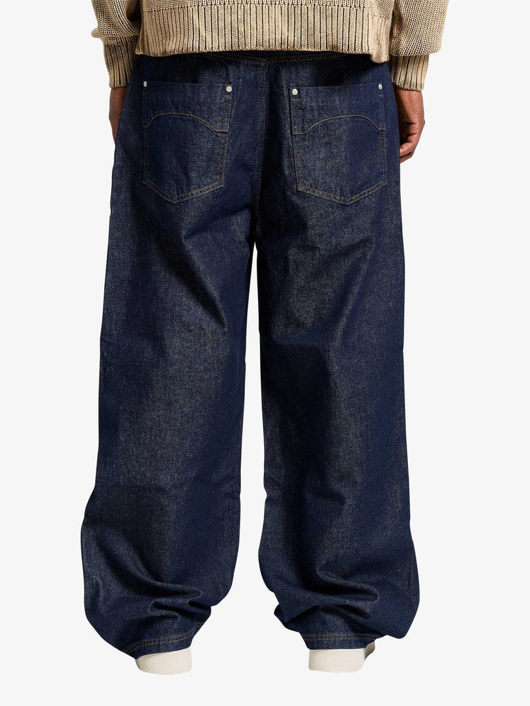 RETERNITY jeans essential raw denim uomo blu cotone