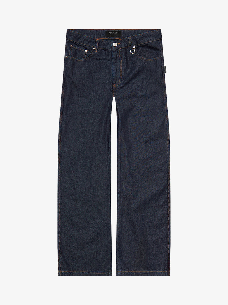RETERNITY jeans essential raw denim uomo blu cotone