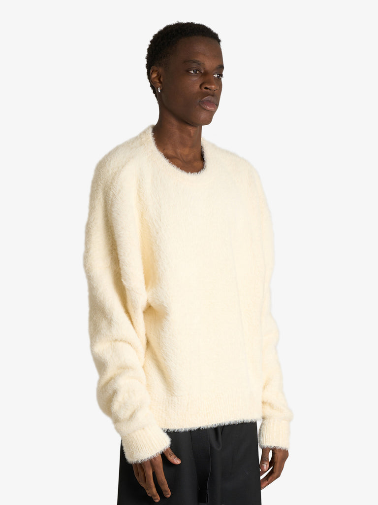 RETERNITY maglia essential furry uomo beige cotone