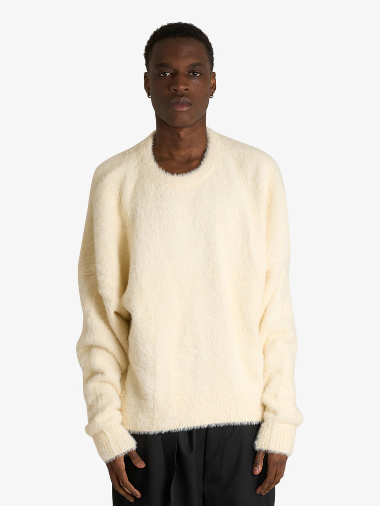 RETERNITY maglia essential furry uomo beige cotone
