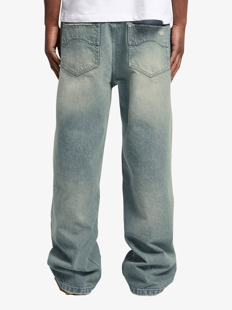 RETERNITY jeans essential baggy denim uomo blu cotone