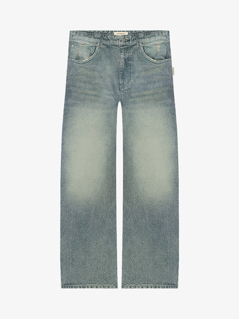RETERNITY jeans essential baggy denim uomo blu cotone